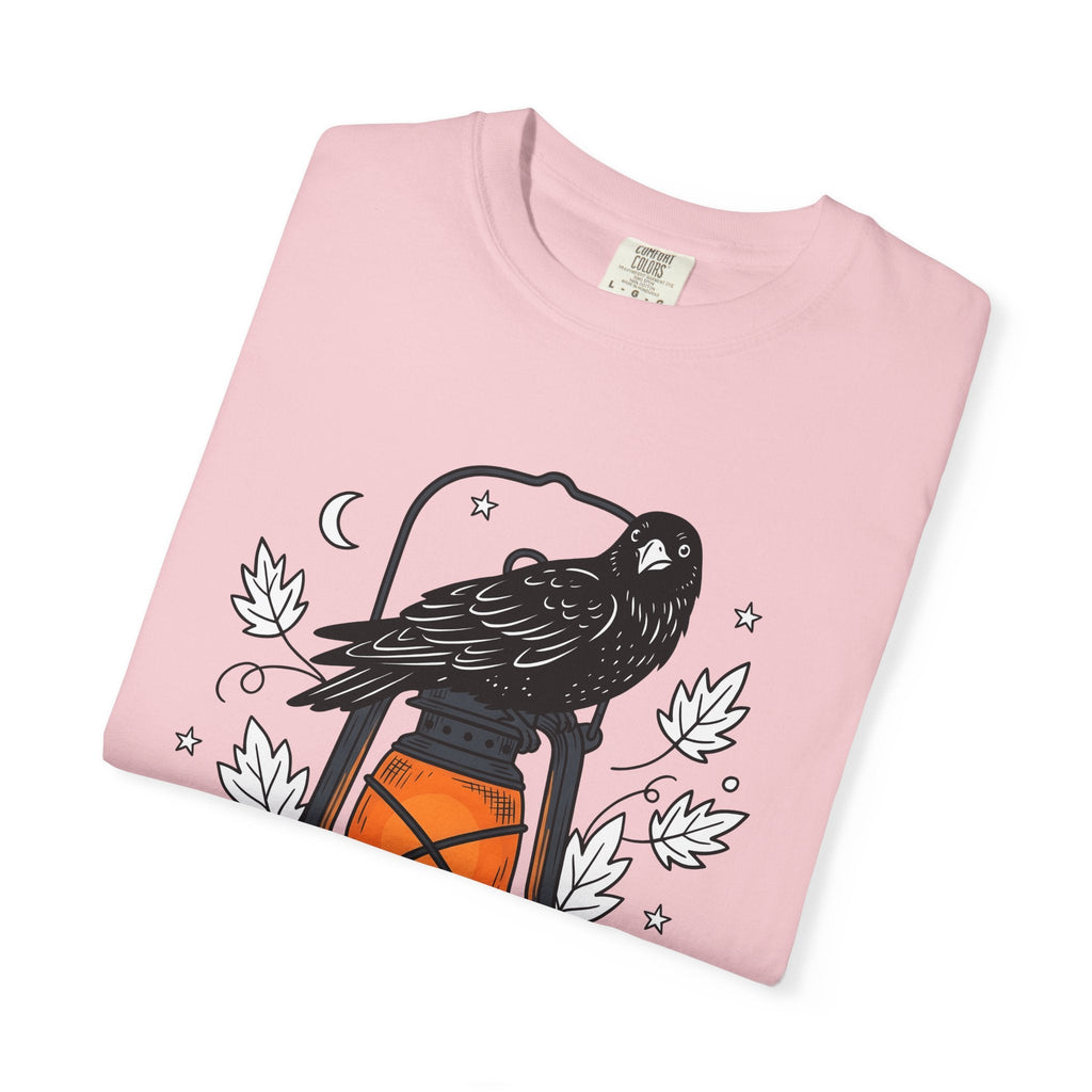 Blackbird Lantern Flat T-Shirt – Eerie Halloween Fall product image 12