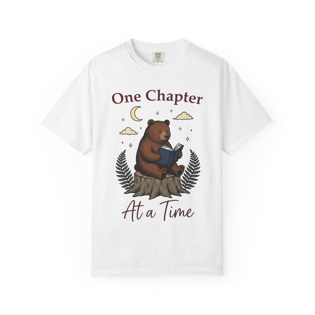 Bear Reading Moonlight Playful T-Shirt – Bookish Animal product image 1