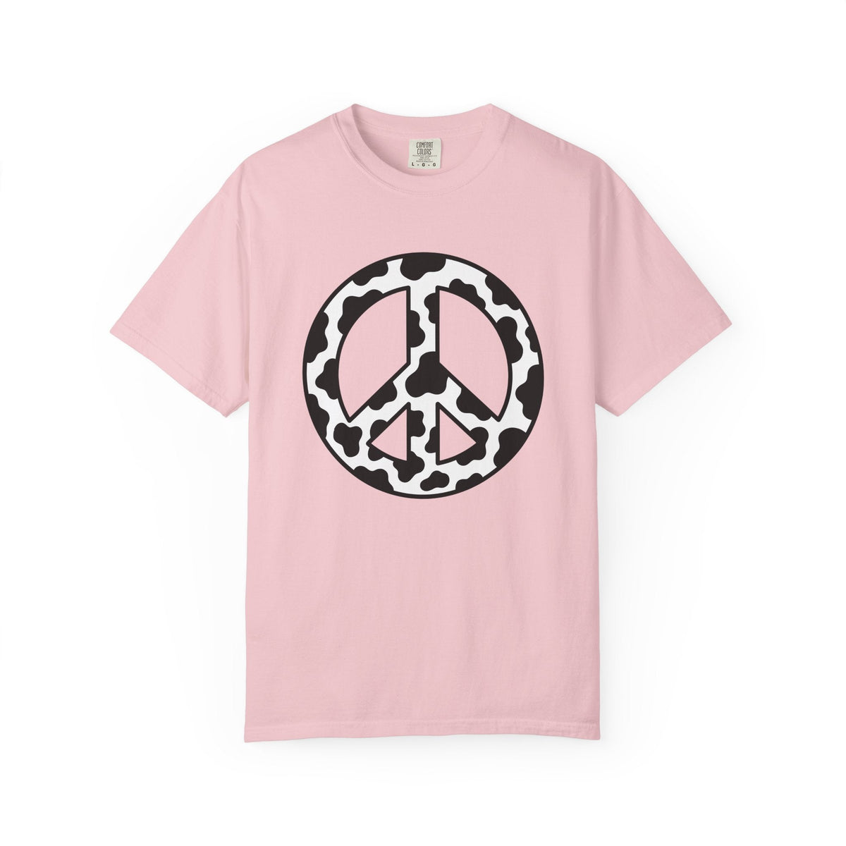 Cow Pattern Peace Symbol Shirt Cowgirl Boho Gift Women product image 3