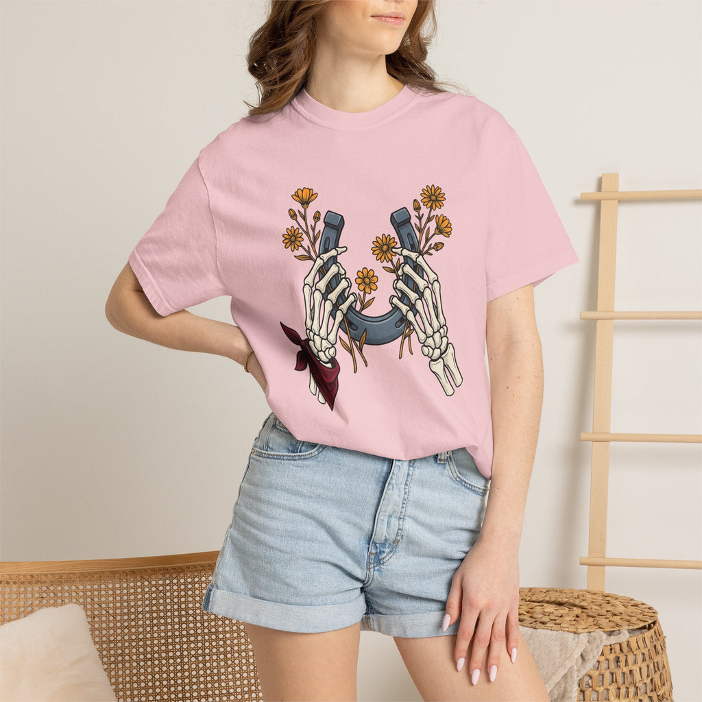 Bone Hands Horseshoe Shirt Cowgirl Ranch Gift Women Neo product image 12
