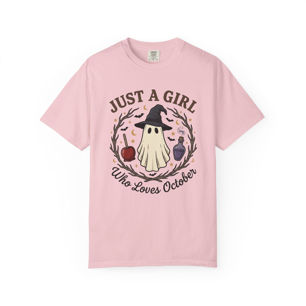 Ghost Witch Hat Shirt Halloween Fright Unisex Gift Chibi Tee Witch Hat T-Shirt