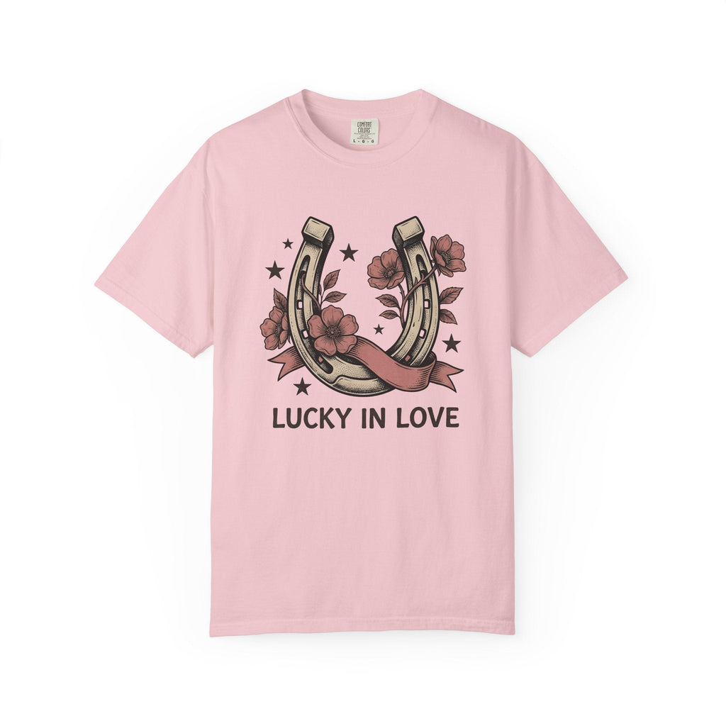 Horseshoe Floral Shirt Valentines Day Romance Unisex Gift product image 3