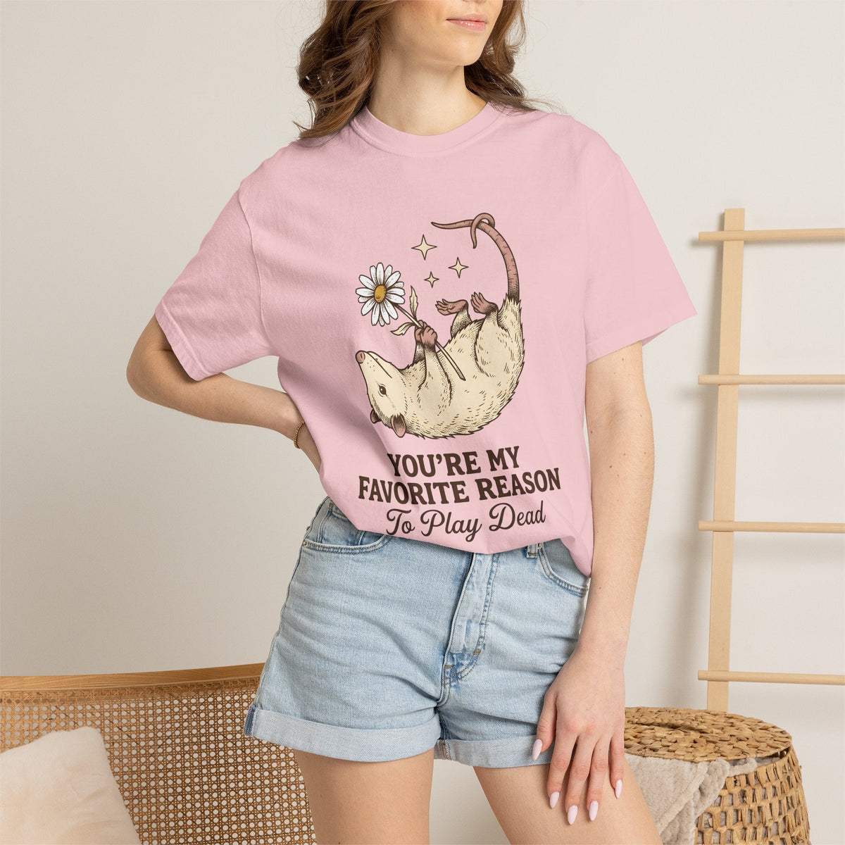 Possum Bloom Shirt Valentine Nature Unisex Gift Line Art product image 12