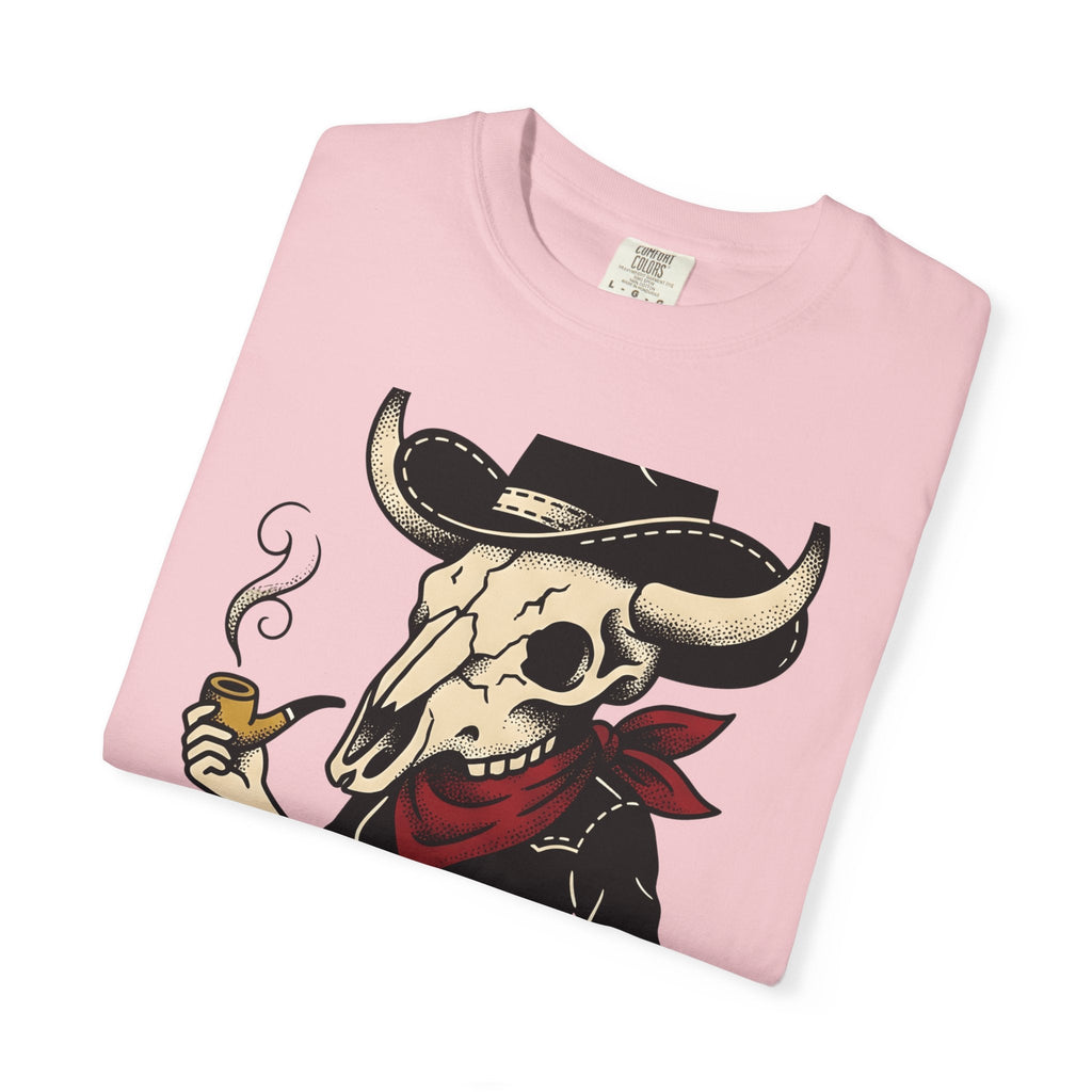 Skull Cowboy Shirt Cowgirl Country Gift for Women Line Art product image 11