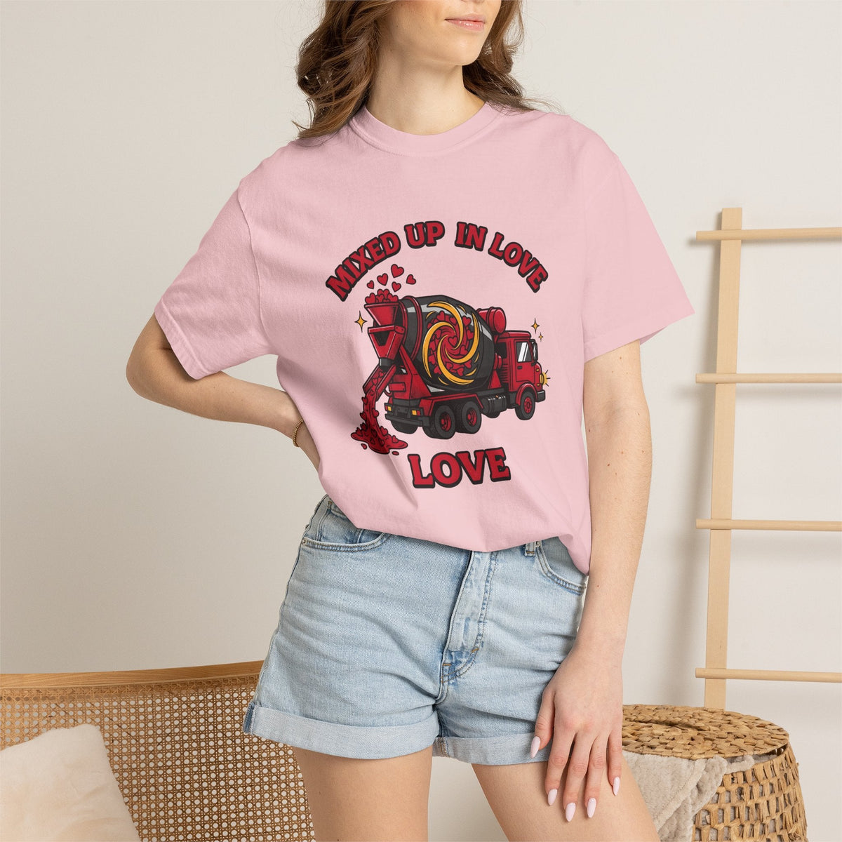 Concrete Truck Hearts Shirt St. Valentine's Day Satire product image 12