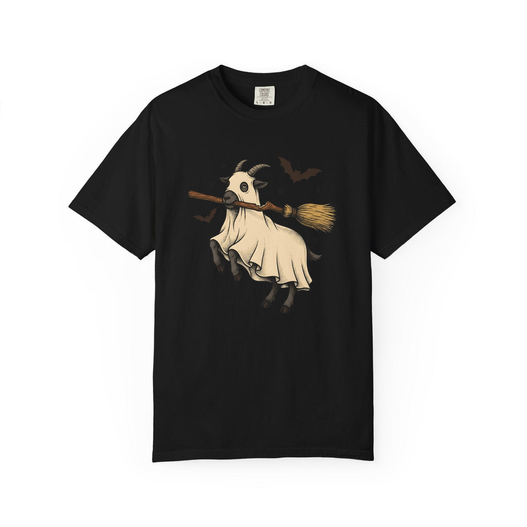 Goat Mask Shirt Halloween Barnyard Unisex Gift Old School product image 4