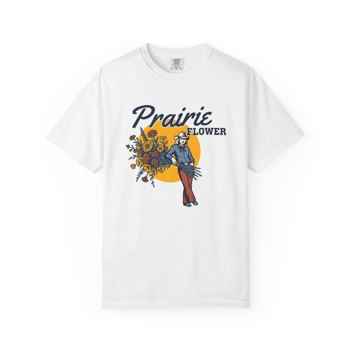 Cowgirl Flowers Shirt Ranch Gift Women Vintage Tee product image 1