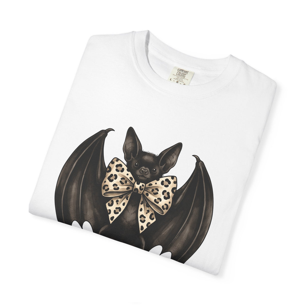 Bat Bow Tie Macabre T-Shirt – Spooky Chic Halloween Design product image 5