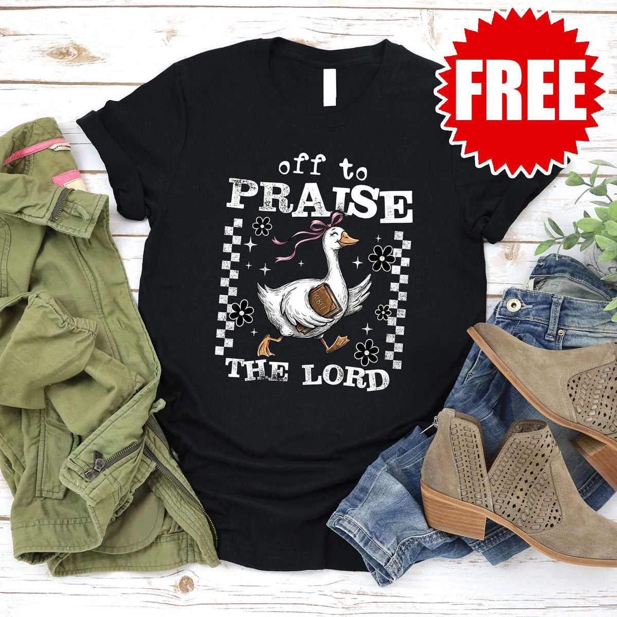 Off To Praise The Lord Tee - 0