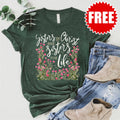 Sisters in Christ Flowers Tee - 0