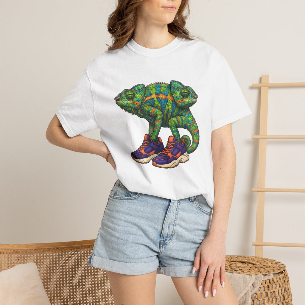 Chameleon Sneakers Shirt Animals Reptile Unisex Gift Vibrant Graphic Tee Custom