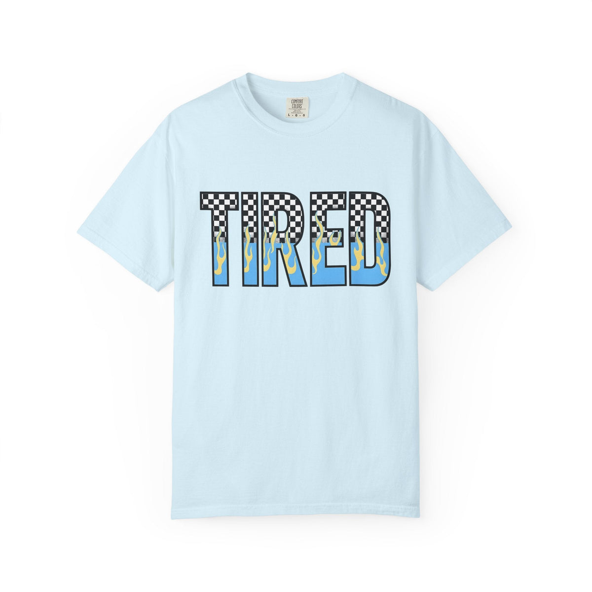 Checkered Fire Lettering Shirt Moms Comedy Gift for Women product image 2