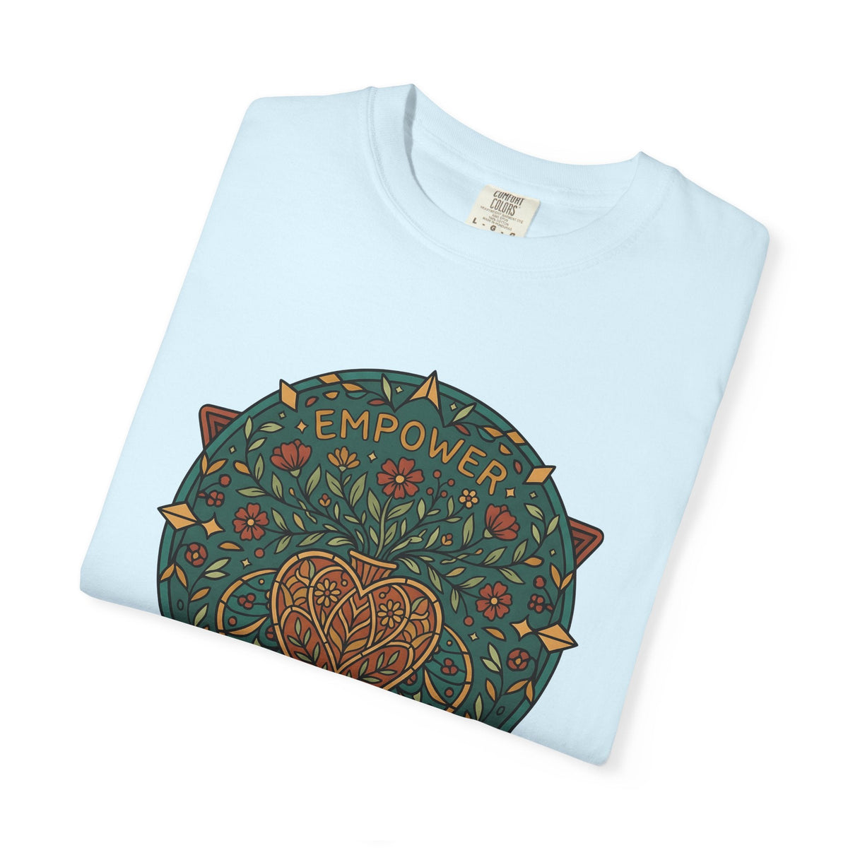 Heart Floral Mandala Shirt Boho Chic Empowerment Unisex product image 8