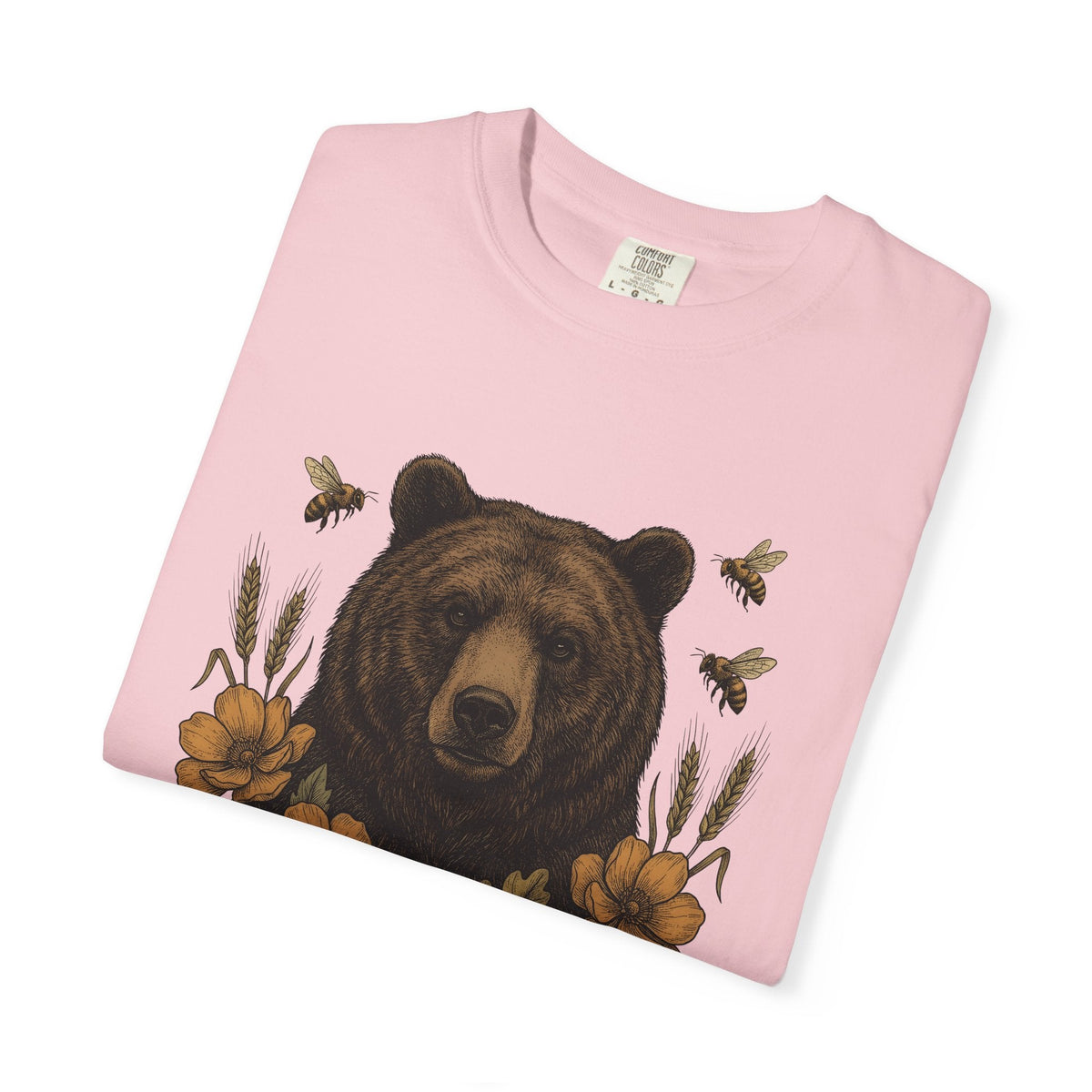 Bear Floral Shirt Animals Nature Unisex Gift Vintage Tee product image 11