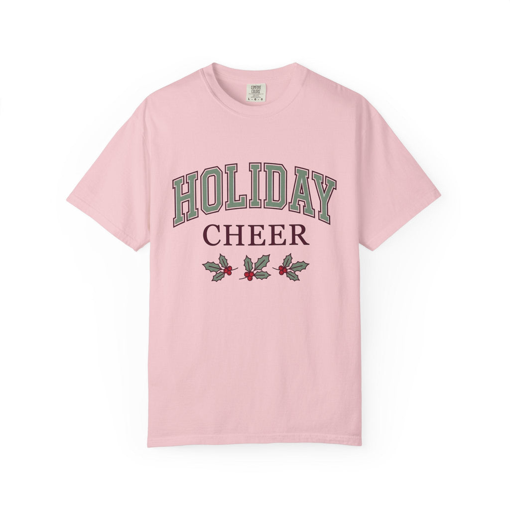 Holly Leaves Collegiate T-Shirt – Vintage Christmas Holiday product image 3