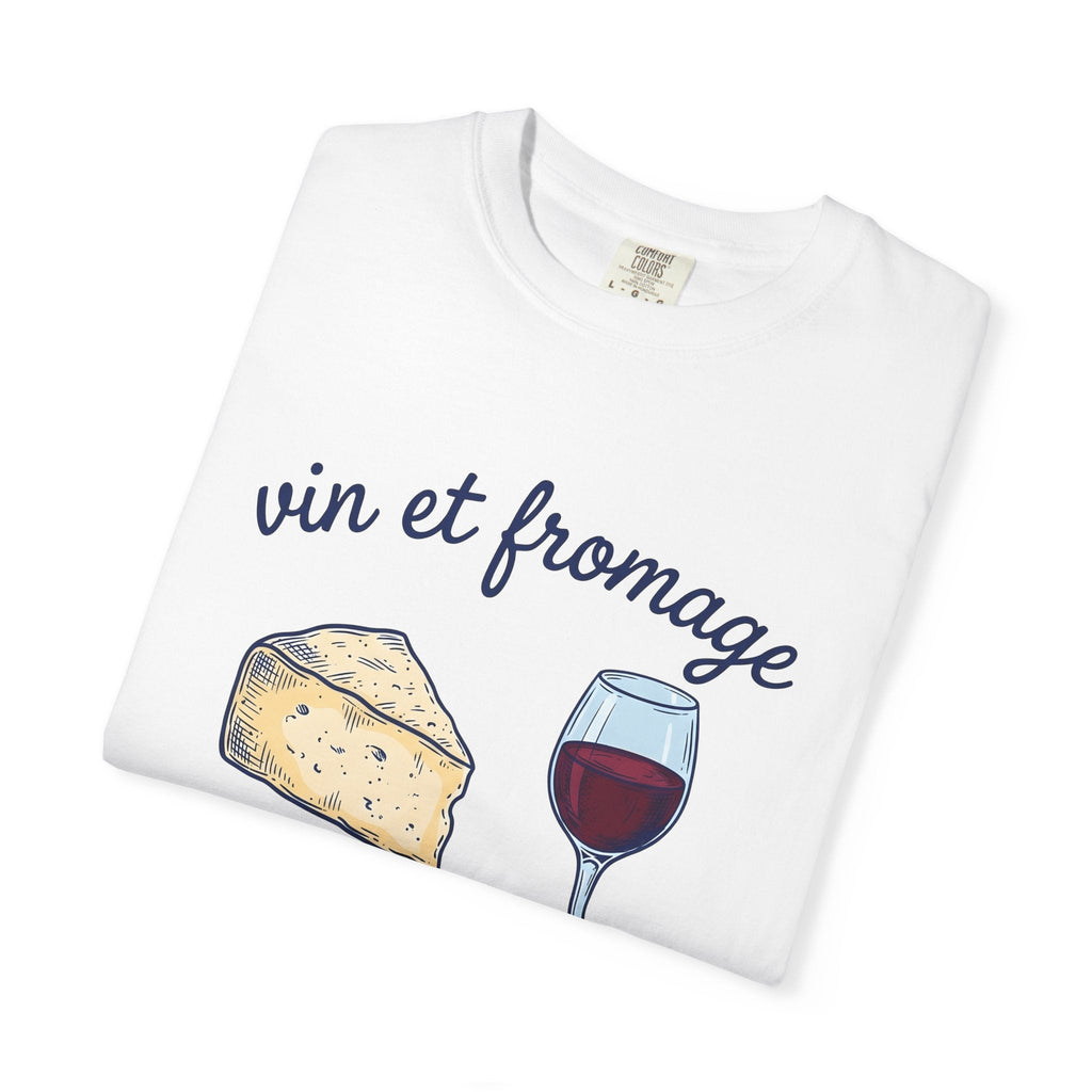 Wine Cheese Shirt Drinks Foodie Unisex Gift Hand Drawn Tee product image 5