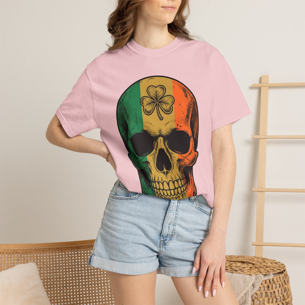 Skull Green Clover Shirt St Patrick's Day Emerald Unisex product image 13