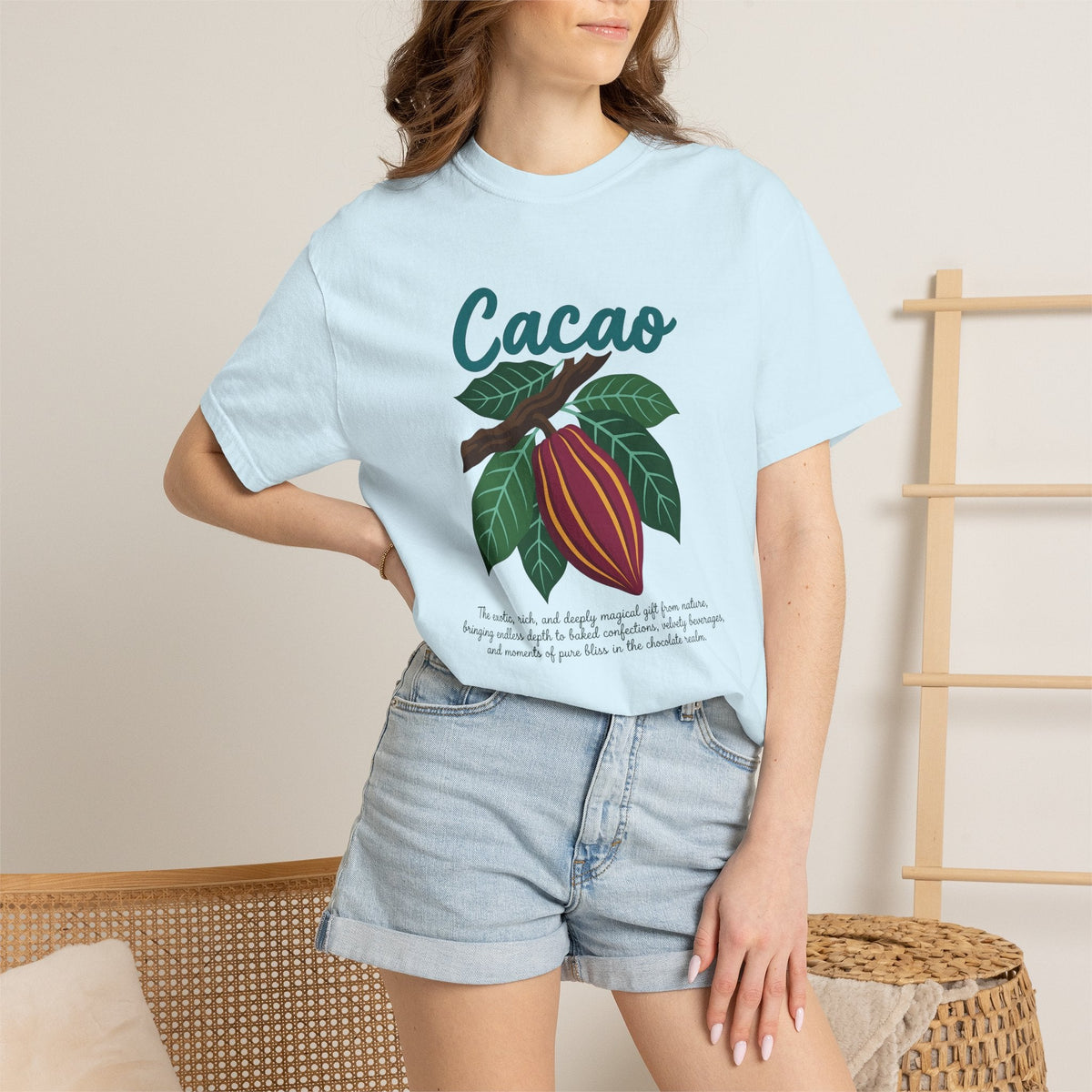 Cacao Fruit Shirt Desserts Confectionery Unisex Gift Flower product image 9