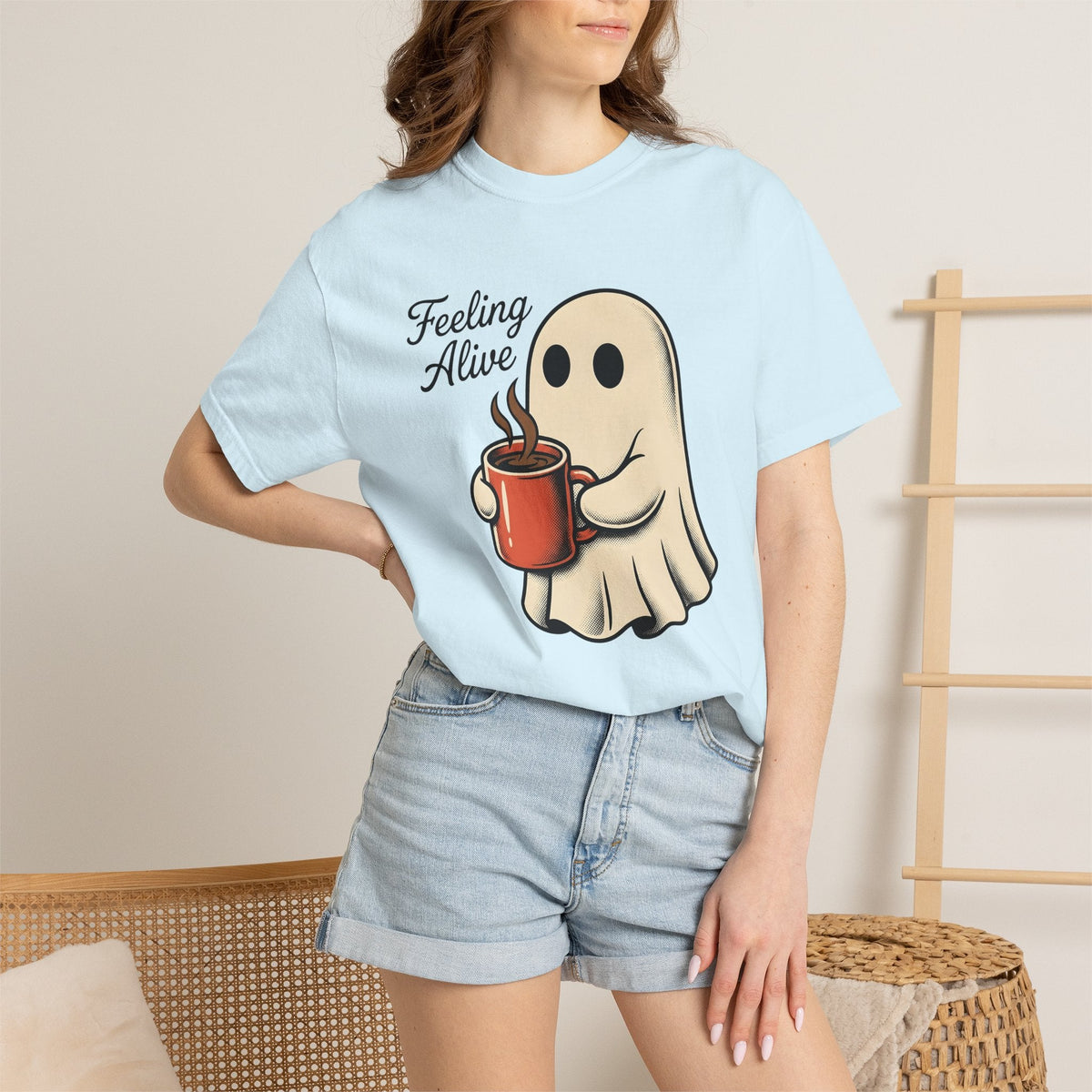 Spooky Coffee Shirt Halloween Espresso Unisex Gift Comic product image 10