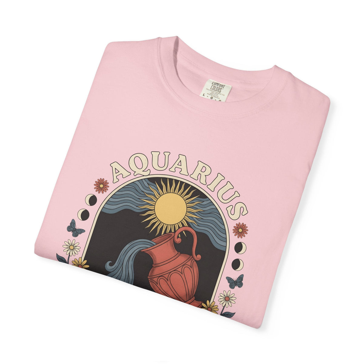 Aquarius Symbol Shirt Boho Chic Star Sign Unisex Gift Line product image 11