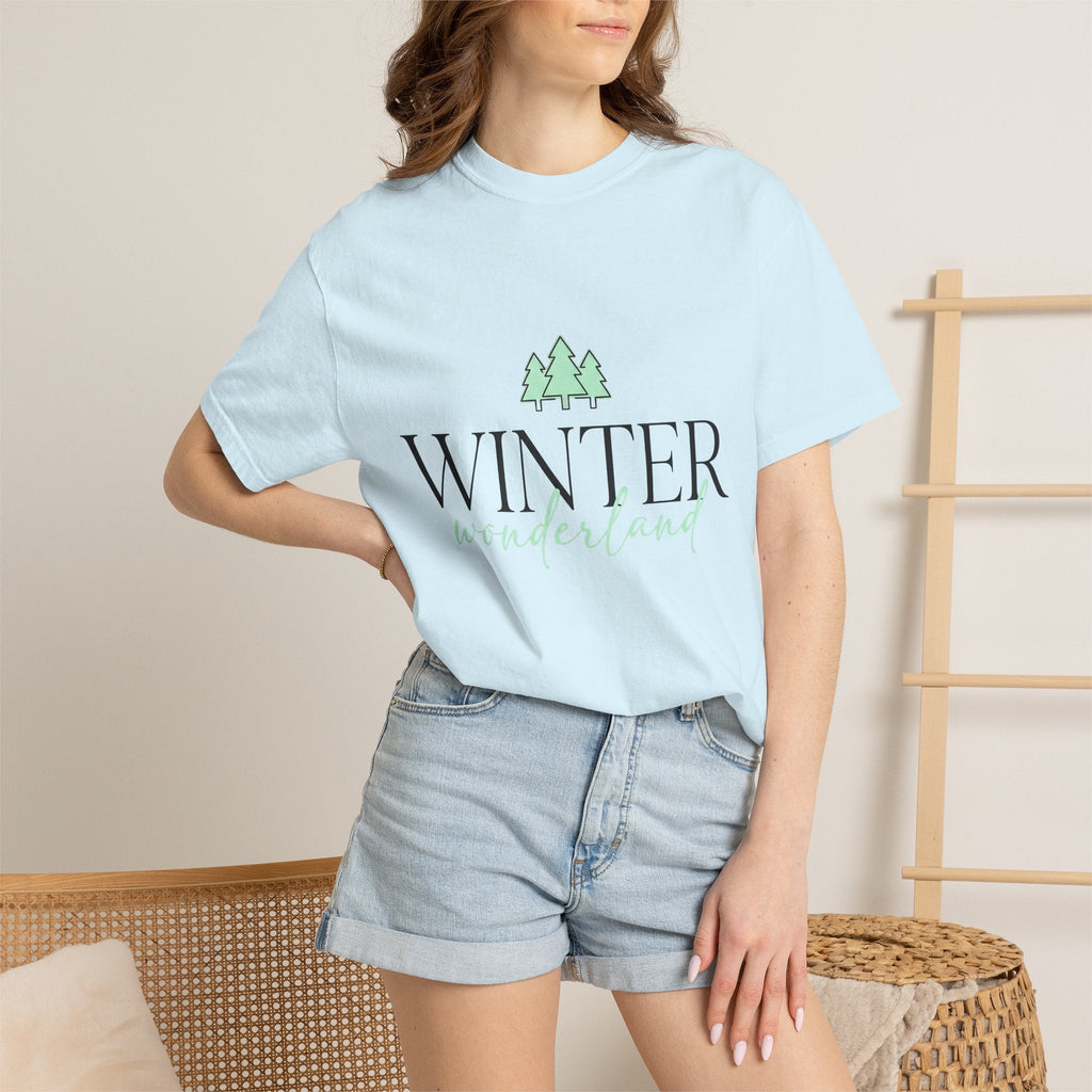 Spruce Trees Shirt Holiday Frost Unisex Gift Plain Tee product image 9
