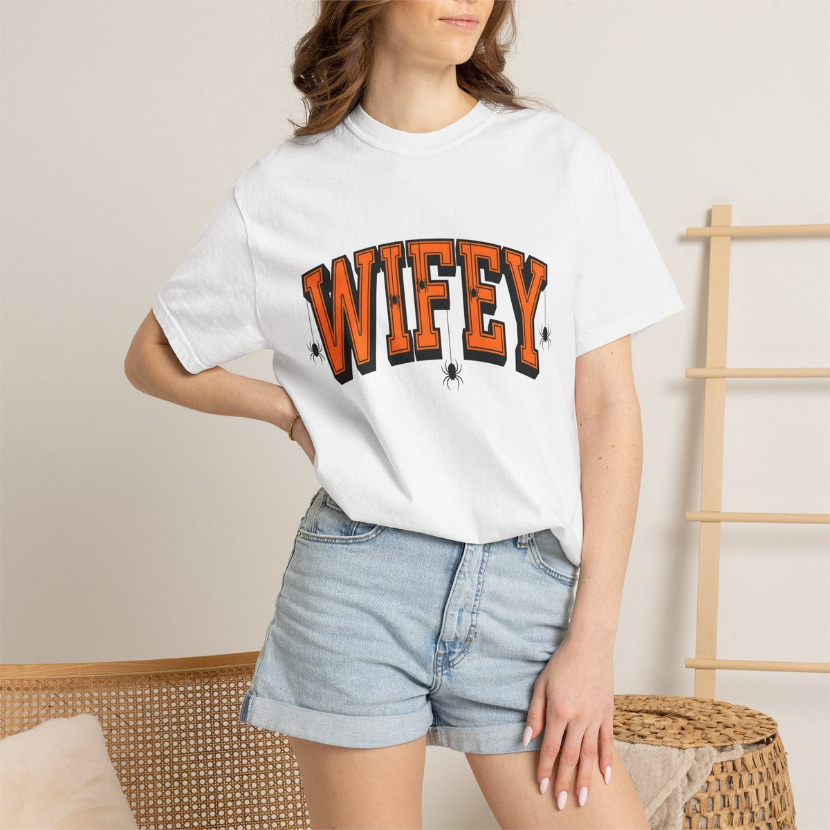 Hanging Spiders Couple T-Shirt – Spooky Halloween Arachnid product image 6