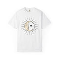 Moon Face Shirt Boho Chic Celestial Unisex Gift Line Art product image 1