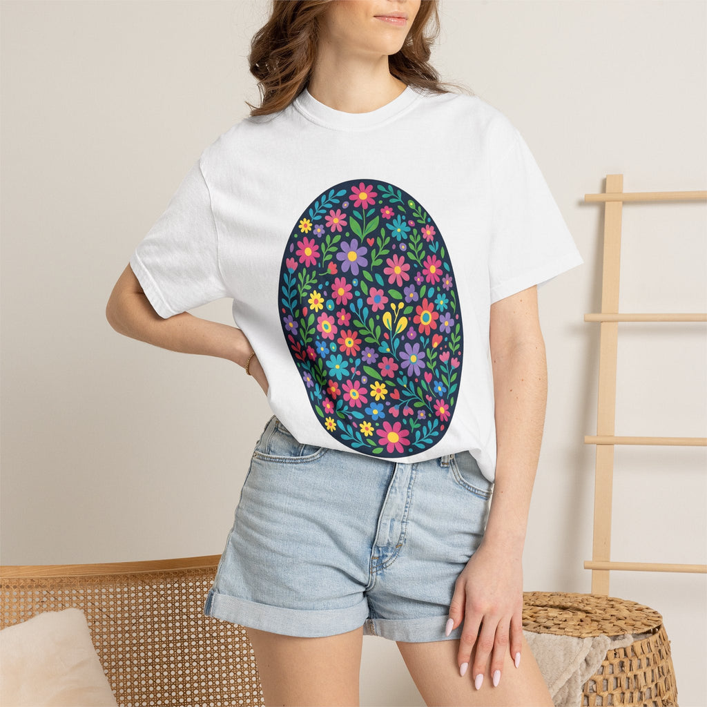 Floral Egg Shirt Easter Spring Unisex Gift Folk Art Tee product image 6
