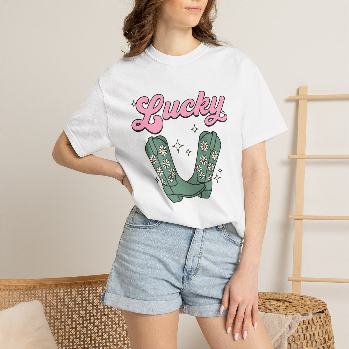 Leather Boots Shirt Cowgirl Country Gift Women Animated Tee product image 6