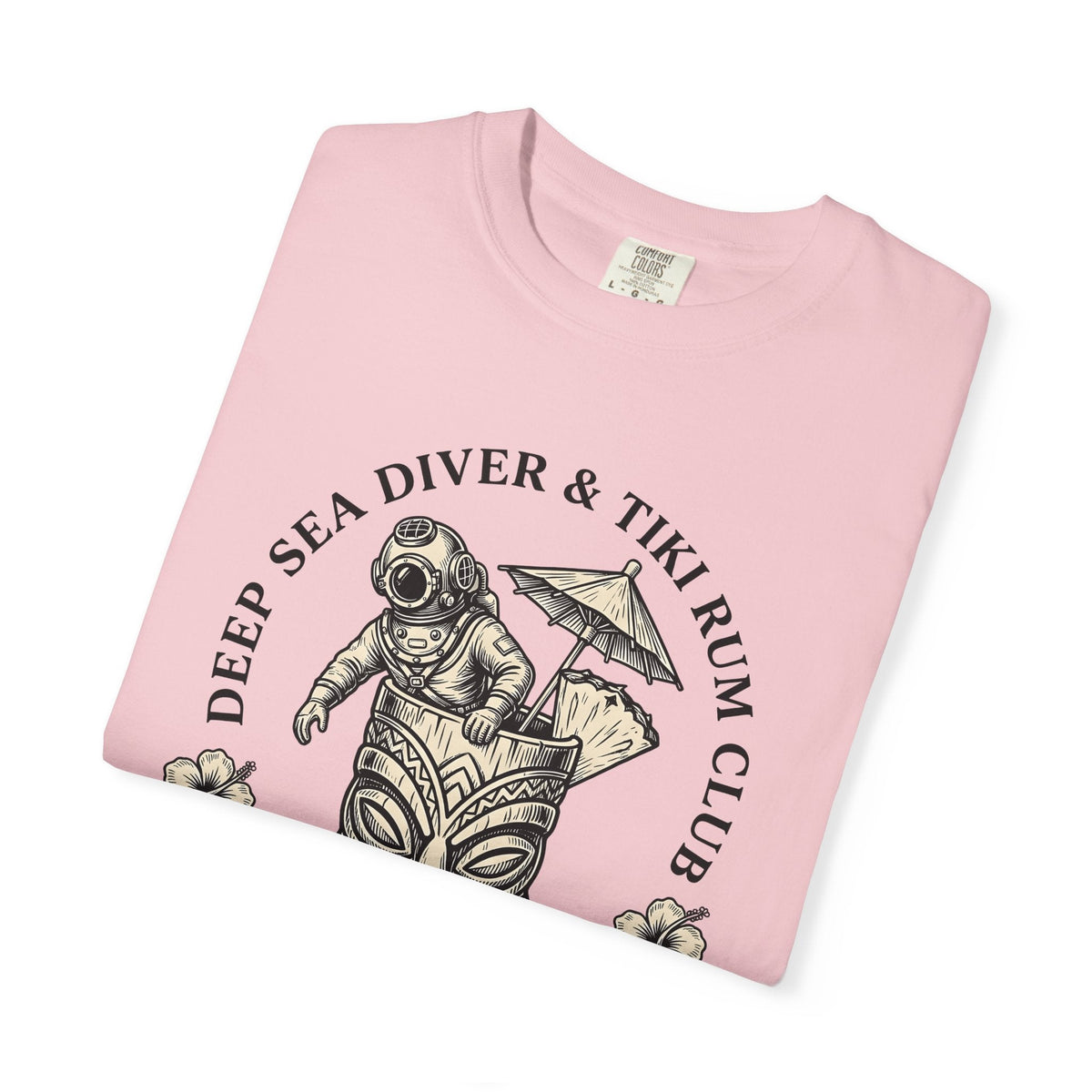 Tiki Mug Diver Shirt Drinks Tropical Unisex Gift Vintage Tee Scuba Diver T-Shirt