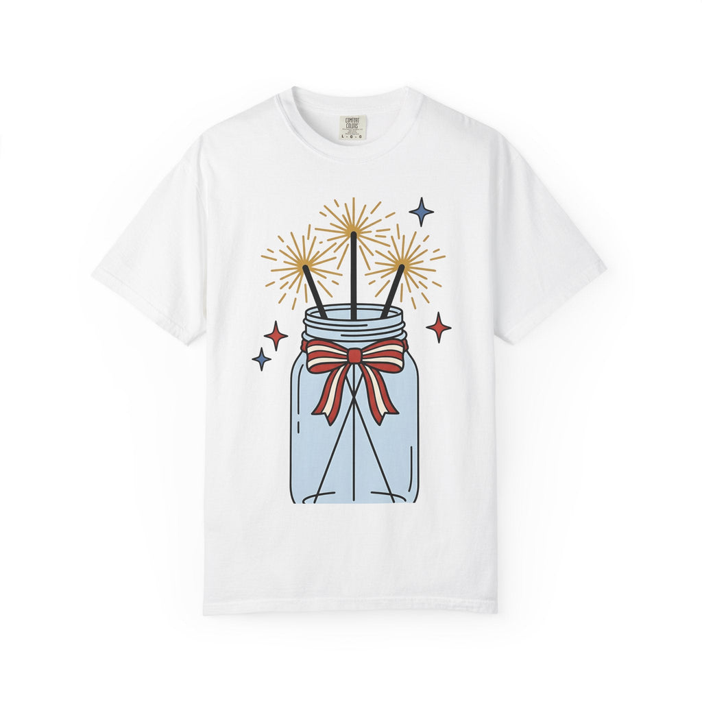 Glass Jar Sparkler Shirt America 4Th Of July Festival product image 1