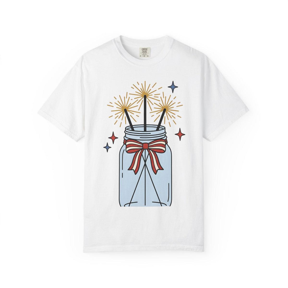Glass Jar Sparkler Shirt America 4Th Of July Festival product image 1