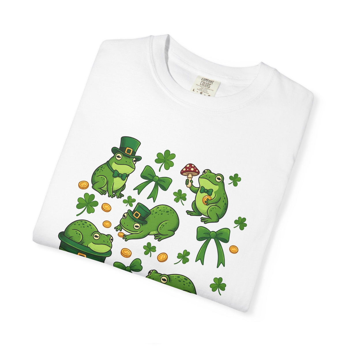 Frog Illustration Shirt St Patrick's Day Wildlife Unisex product image 5