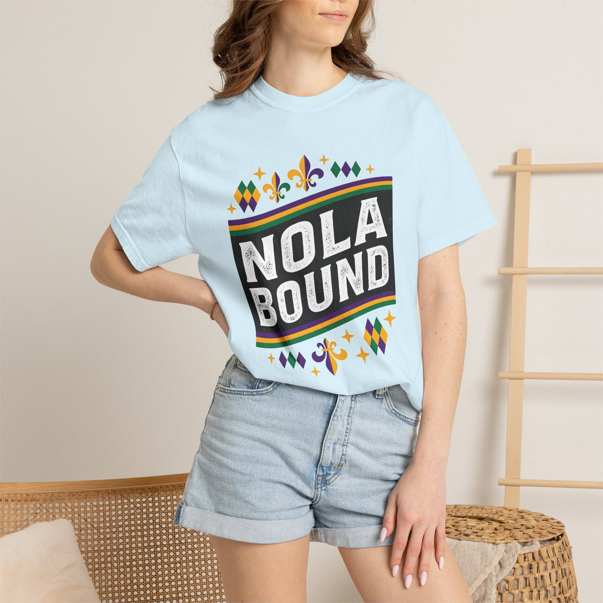 Fleur De Lis Shirt Mardi Gras Event Unisex Gift Bold Tee product image 9
