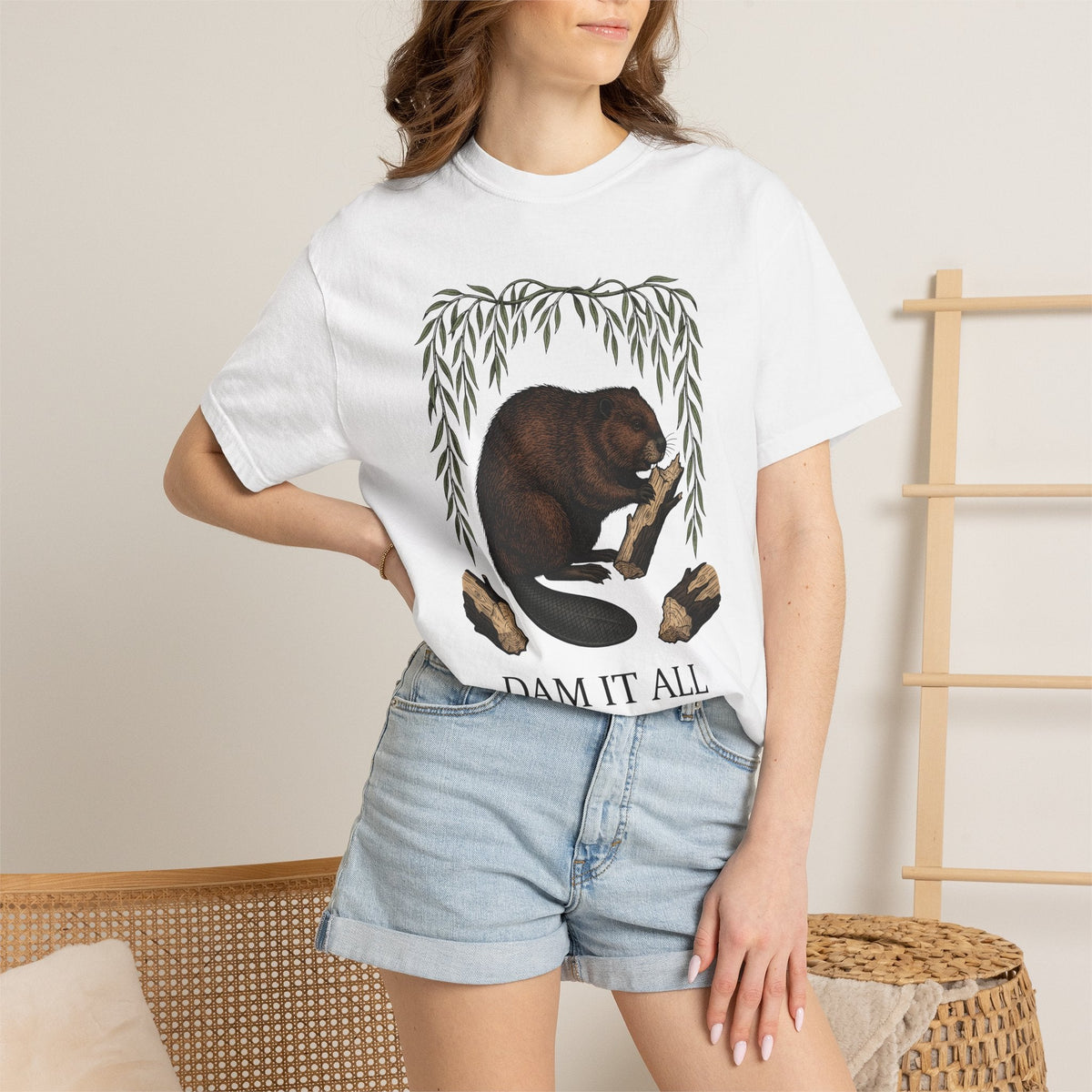 Beaver Artwork Shirt Animals Environment Unisex Gift Old product image 6