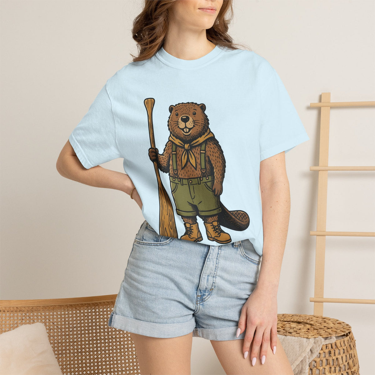 Beaver Rv Shirt Animals Hiking Unisex Gift Antique Tee product image 9