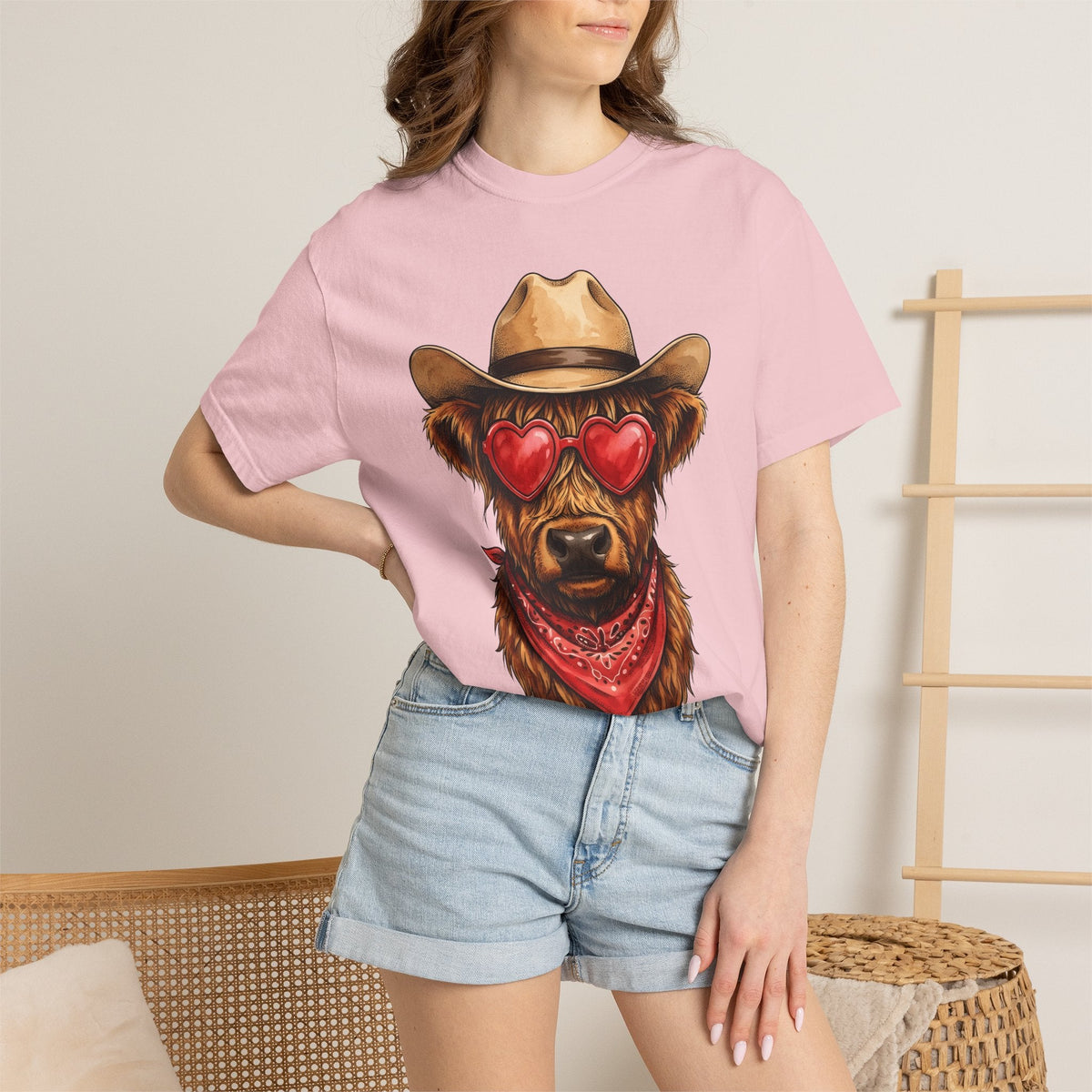 Scottish Cow Shirt Cowgirl Cowboy Gift for Women Bohemian product image 12