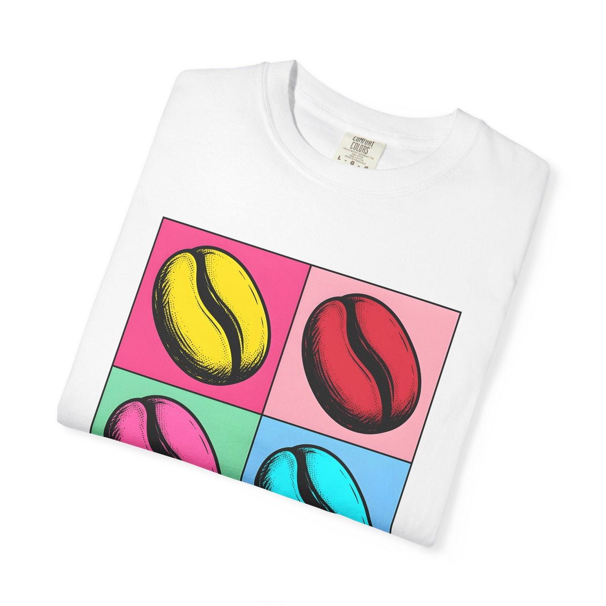 Coffee Bean Shirt Foodie Unisex Gift Pop Art Tee T-Shirt product image 5