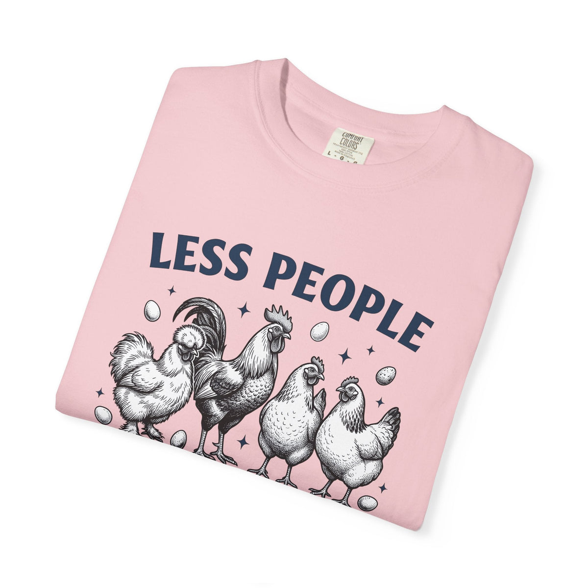 Chicken Group Shirt Farm Unisex Gift Hand Drawn Tee Flock product image 11