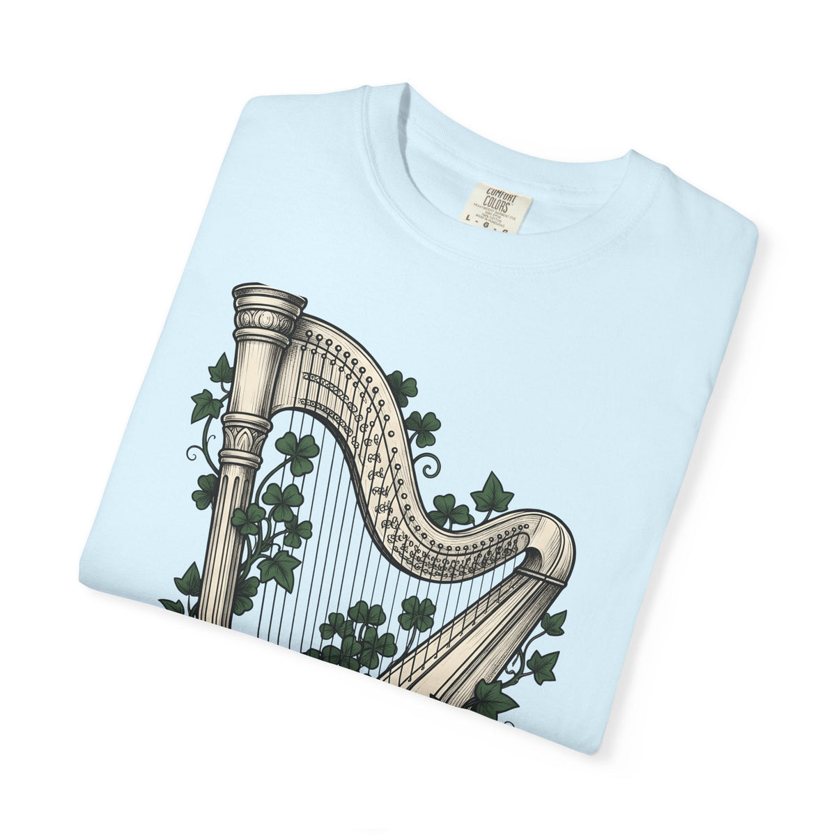 Harp Shamrock Shirt St Patrick's Day Emerald Isle Unisex product image 8