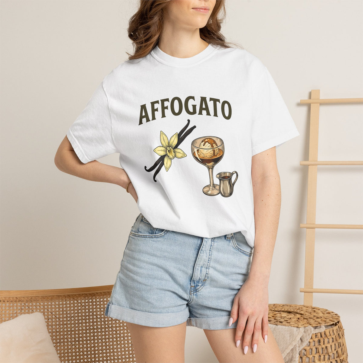Affogato Dessert Shirt Coffee Foodie Gift Women Vintage Tee product image 6