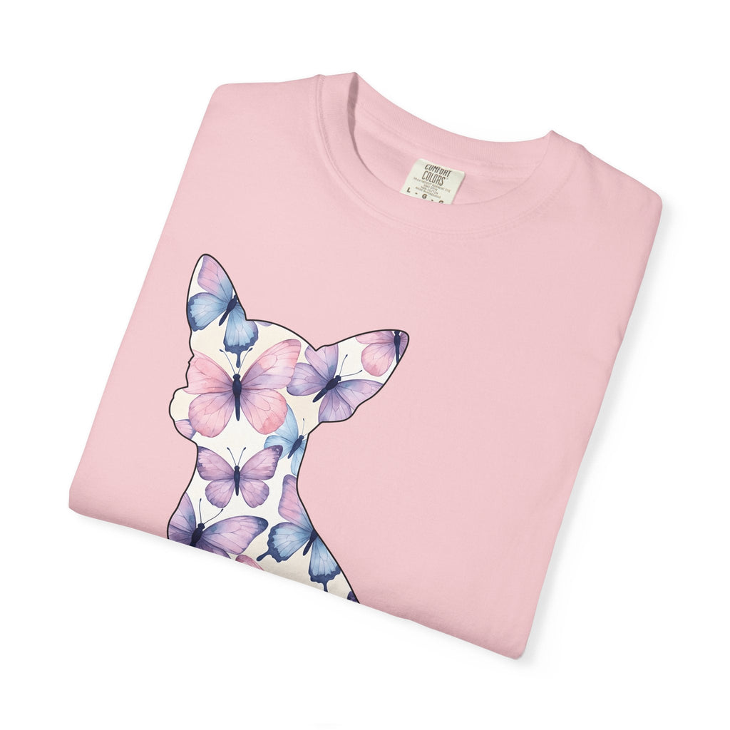 Chihuahua Butterfly Design Shirt Dog Fauna Gift Women product image 11