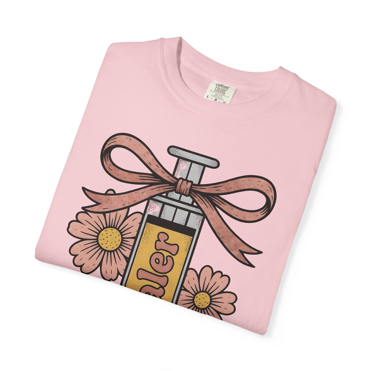 Injection Flowers Sketch T-Shirt – Nurse Floral Medical product image 11