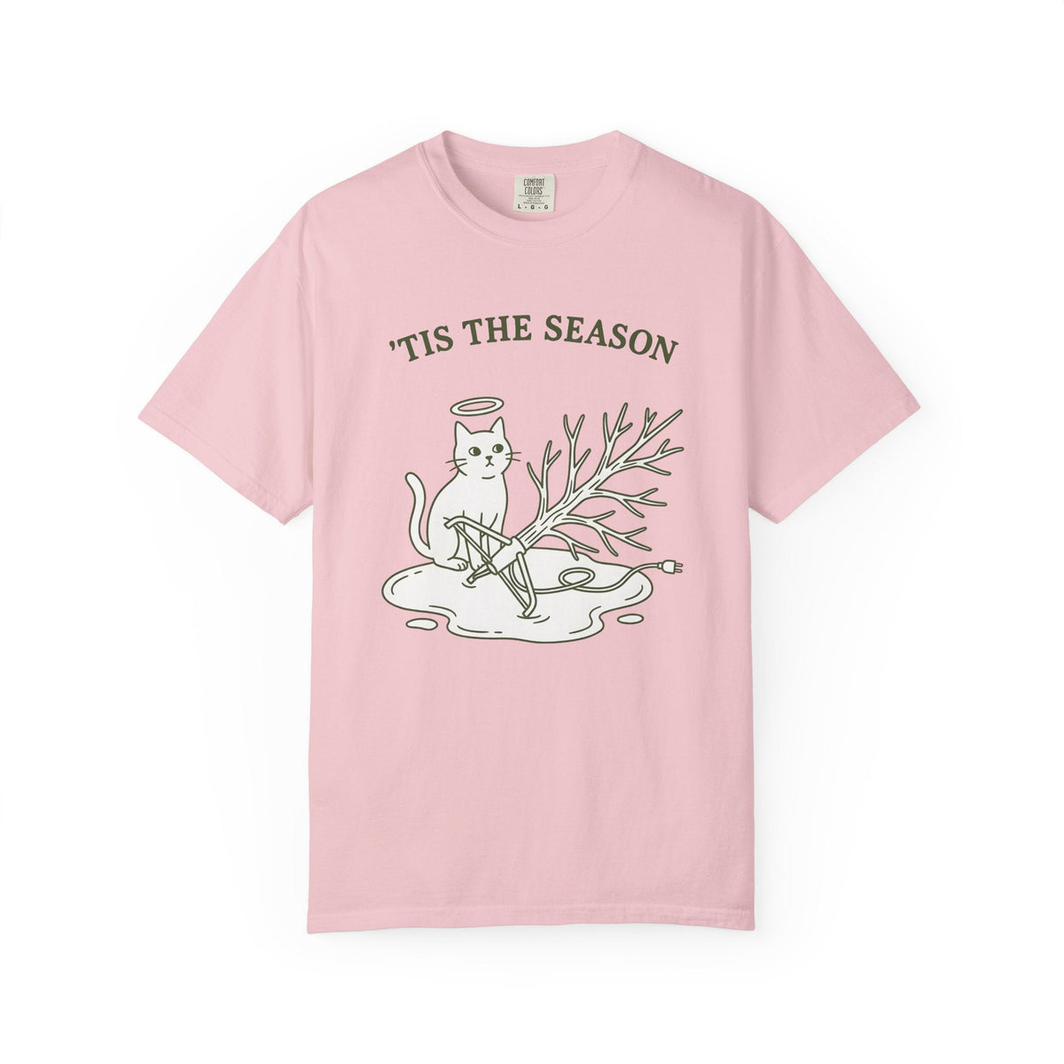 Kitty Tree Shirt Christmas Pet Shop Unisex Gift Cartoon Tee product image 3