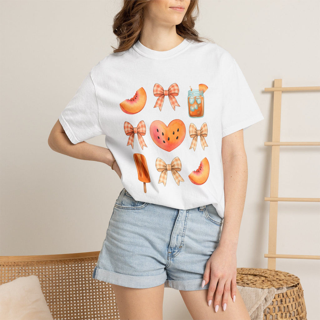 Peach Fruit Graphic Shirt Desserts Summer Unisex Gift product image 6