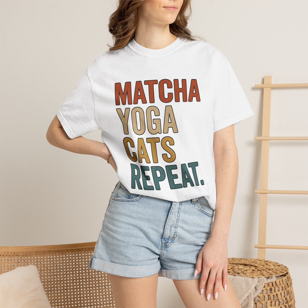 Kitten Yoga Bold Typography T-Shirt – Cat Lover Yogi product image 6