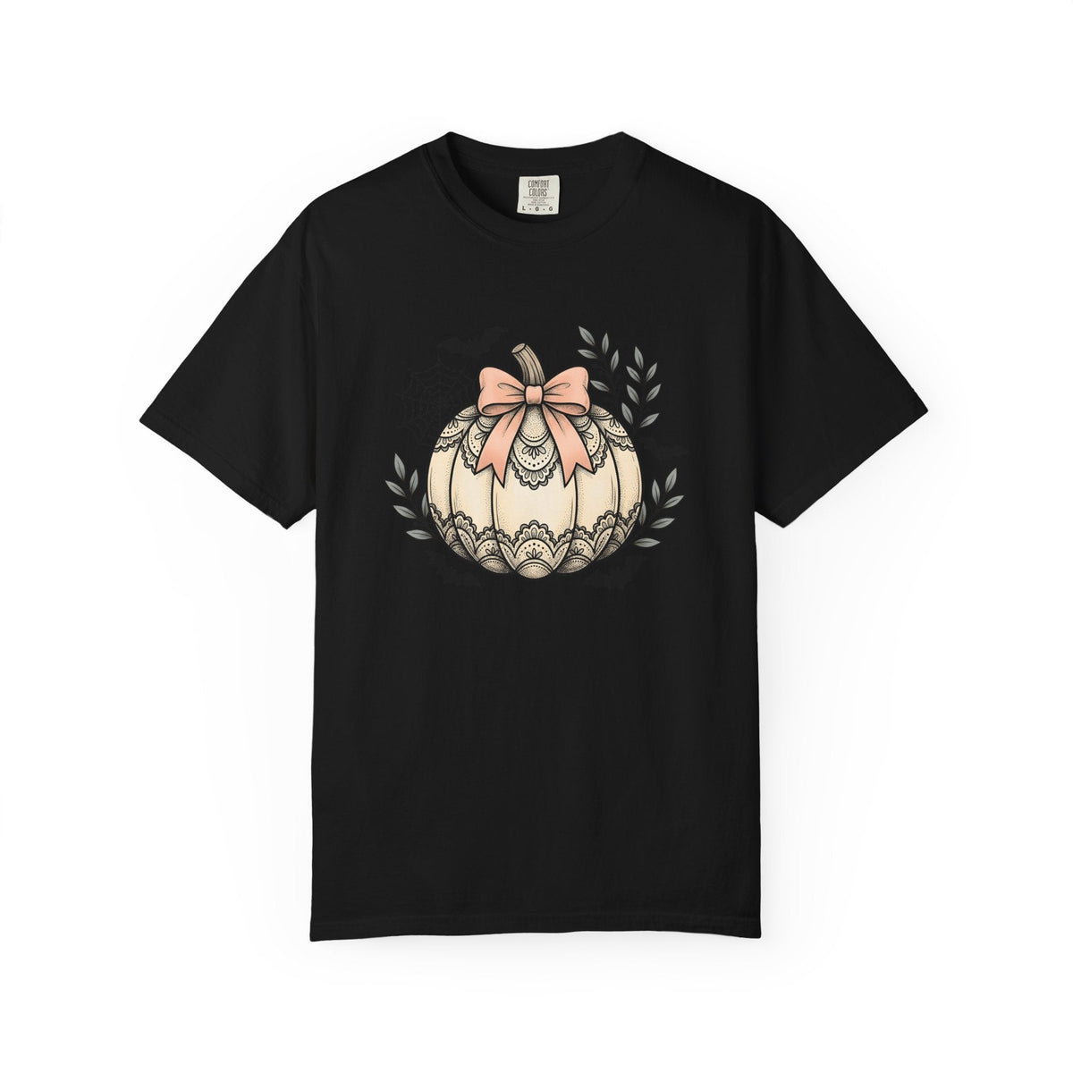 Lace Pumpkin Rustic T-Shirt – Fall Harvest Halloween product image 4