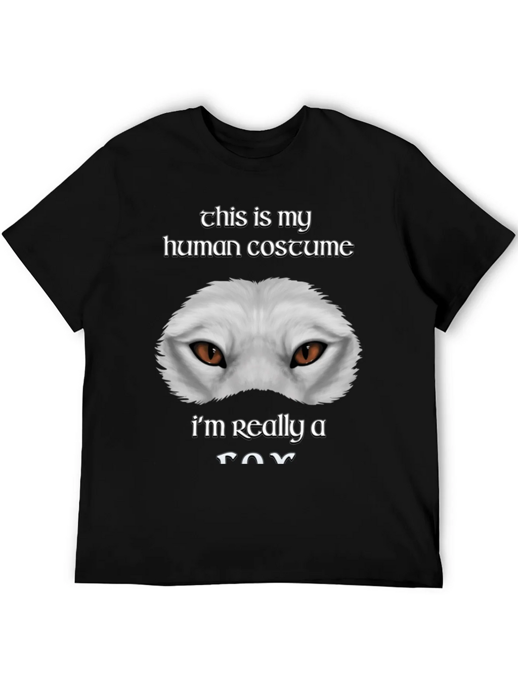 Human Costume Funny Fox T-Shirt product image 5
