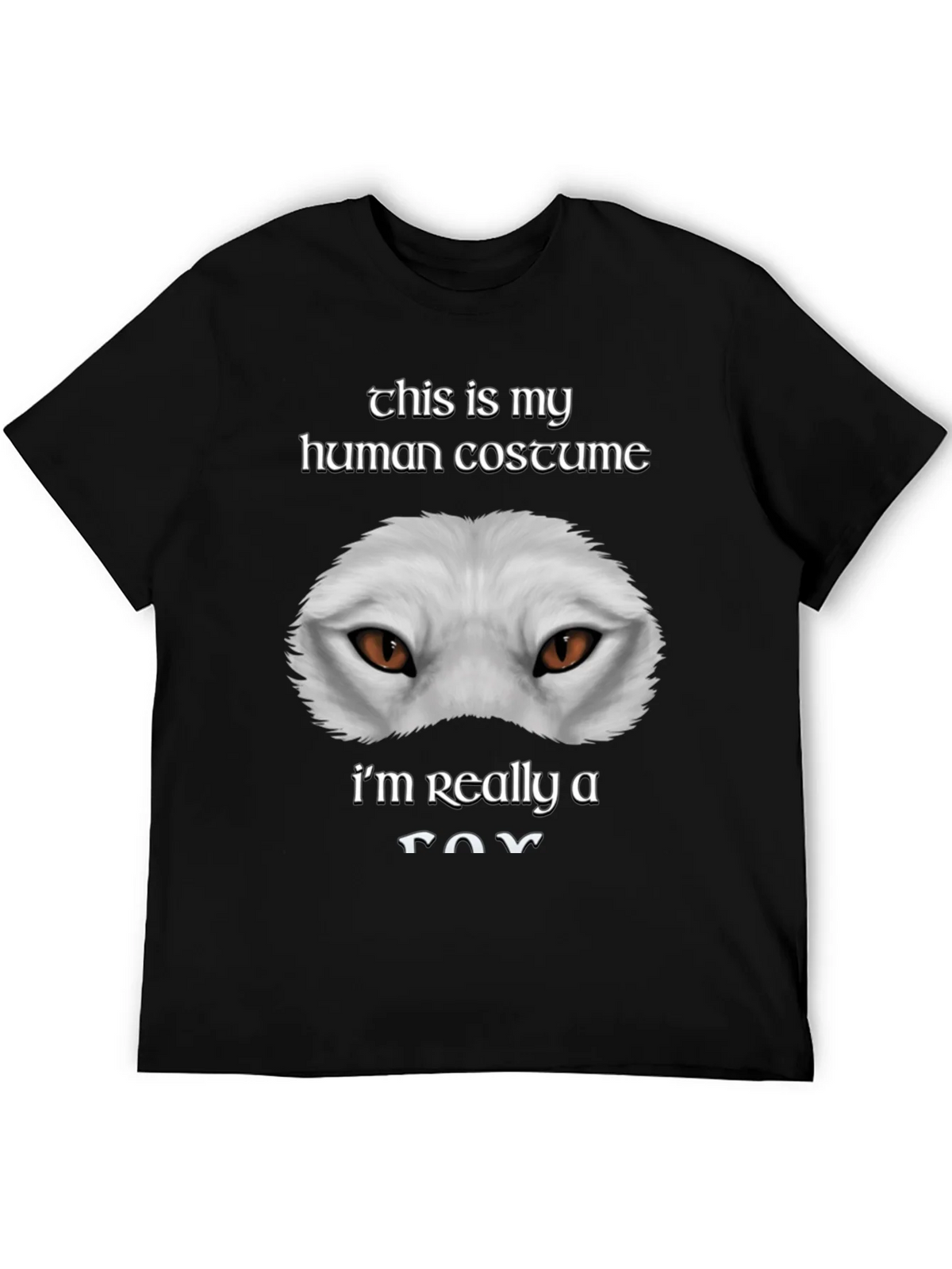 Human Costume Funny Fox T-Shirt product image 5
