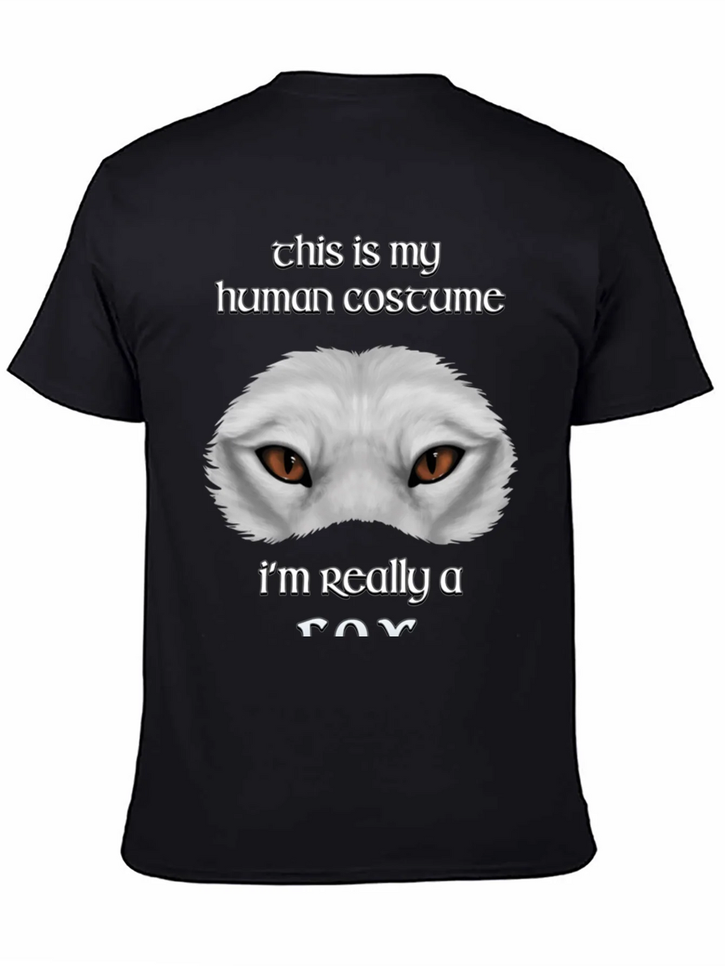 Human Costume Funny Fox T-Shirt product image 4